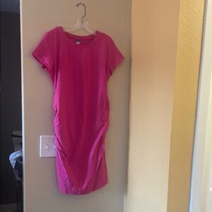 Old Navy Bright Pink Maternity Dress